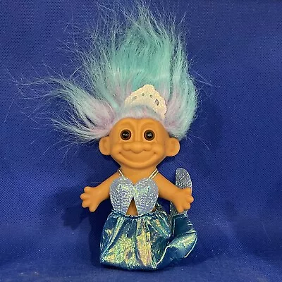 Vintage MERMAID 5  Russ Troll Doll Blended Hair • $34.99