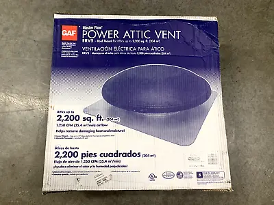 Master Flow Power Attic Vent ERV5 Roof Mount 2200 Sq Ft • $109.95