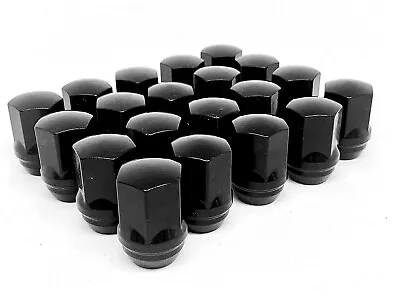 20 Holden Commodore VE VF WM WN Solid Style No Cap 22m Hex Black Wheel Nuts • $115