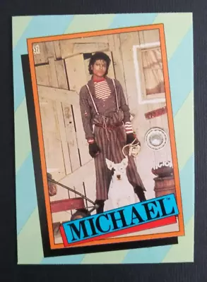 1984 Topps Michael Jackson Series 2 Trading Card #43 • $1.65