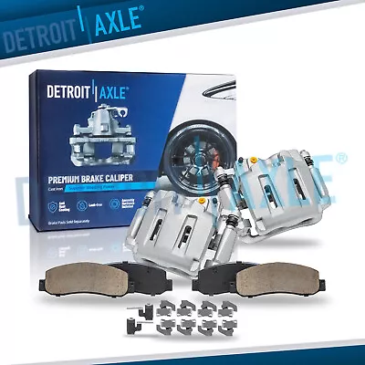 Front Disc Brake Calipers & Ceramic Brake Pads For Ford F-250 F-350 Super Duty • $192.94