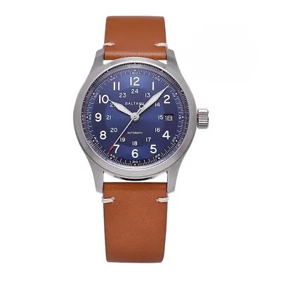 Baltany Military 24H Dial Field Watch 39mm Blue Dial Model S2049 - US Dealer • $159