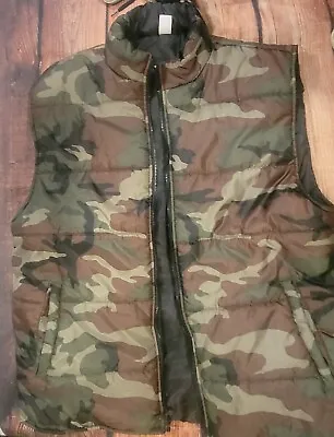 Open Trails Mens Camo Puffer Vest Sz XXL Camoflauge  • $19.99