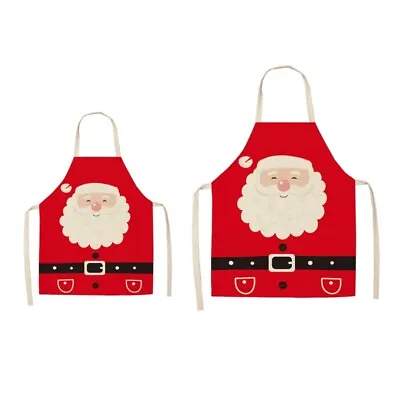 Fashion Lady Women Men Adjustable Cotton Linen High-grade Kitchen Apron For Cook • £5.29