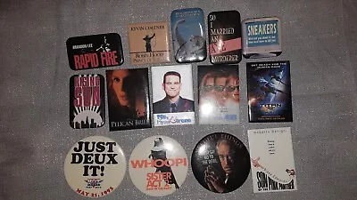 VINTAGE 1990s  2000s Movie Promo Button Pin Lot Of 14 Classic Movies Nostalgia • $20