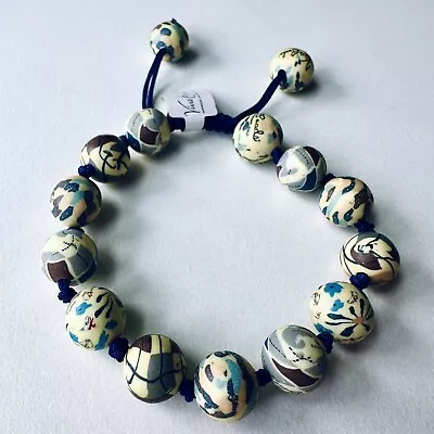 VivaBeads Chunky Tie Handmade Beads Bracelet NWT • $20.50