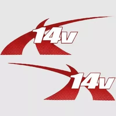 MasterCraft Boat X14V Decal 7501522 | 2013 Slider Viper Red (Set Of 2) • $193.99