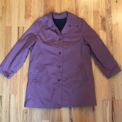 Sears Mauve Trench Coat Small - Rare Vintage Find • $24.99