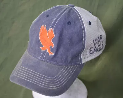 Auburn Tigers War Eagle Blue And White One Size Hat Cap By Legacy • $12.74