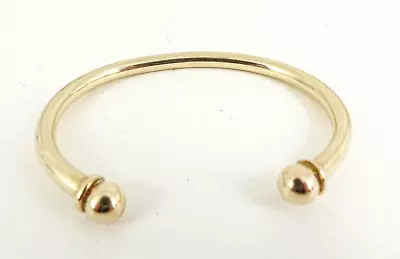 9ct Gold Torque Bangle Ball Hallmarked 10.4 Grams 7'' With Gift Box • £538