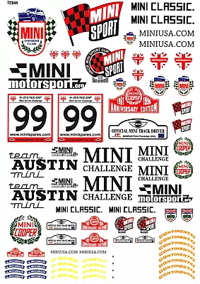 Stickers For Mini Cooper  1:10 RC Car Suit Tamiya And Old And New Mini Cooper • $22.10