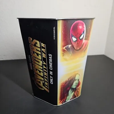 Marvel Studios Avengers Infinity War Cinemark Tin Popcorn Bucket • $10.99