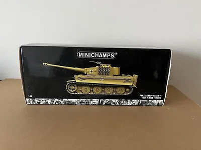 Minichamps German Panzerkampfwagen VI Tiger 1 Late Version Tank 1:35 Scale WWII • $149.99