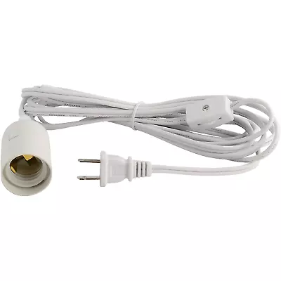 ABI® E26 Light Bulb Socket To 2-Prong US AC Power Cord Adapter With On/Off Switc • $13.02