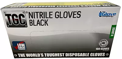 TGC Black  Gloves XL 100 Pack 160004  - THE WORLDS TOUGHEST GLOVE! - FREE POST!! • $36.99