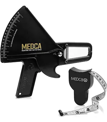 Pro Body Skin Fold Caliper And Measuring Tape Medca Solutions With Chart • $19.24