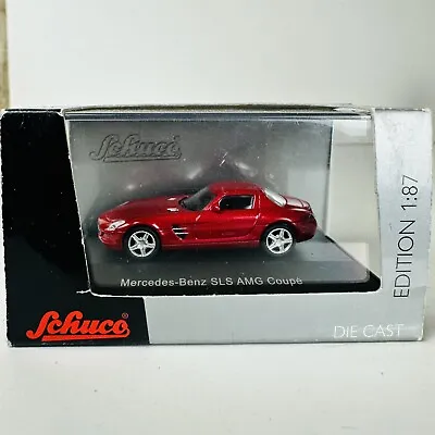 Schuco 1:87 HO Gauge Railway Scale Mercedes SLS AMG Coupe Diecast Car Model • £9.95