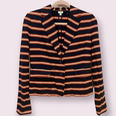 J.Crew Maritime Soft Knit Striped Blazer Jacket Size XS Classic Summer Chic $129 • $24.99