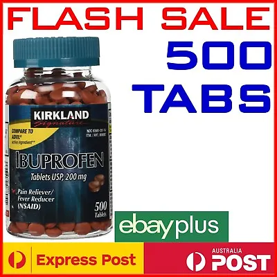 $41 • Buy Kirkland IBUPROFEN 500 Tabs 200mg Pain Reliever NSAID Nurofen Generic