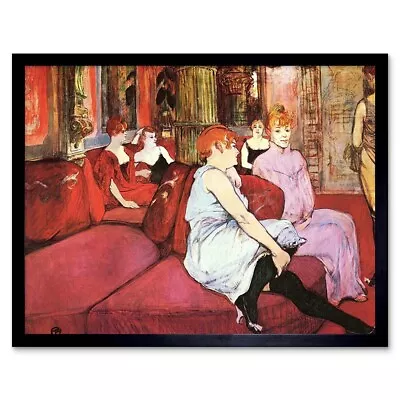 Toulouse Lautrec 012 Moulin Rouge Old Master Painting 12X16 Inch Framed Print • $16.99