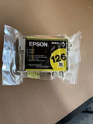 Genuine EPSON 126 Yellow Ink Cartridge T126420 Brand New Factory Sealed! • $4.99