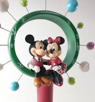 Mickey & Minnie Mouse CHRISTMAS TREE TOPPER Disney Store Holiday Decor From 2014 • $75