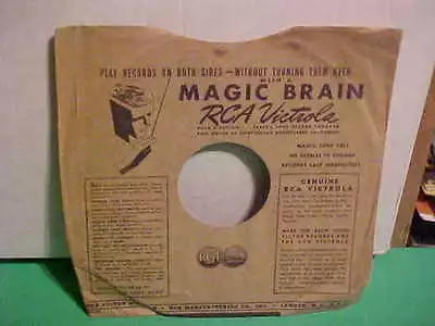 Victor Records Company #75412 Factory Paper Sleeve Only No Record 10 In. 78 Rpm  • $3.19