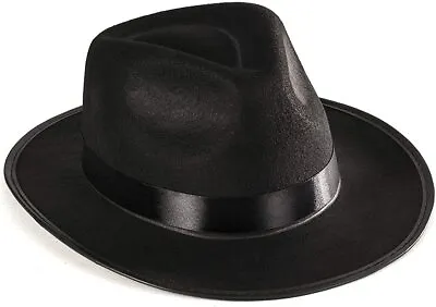 Godfather Black Fedora Hat Gangster Mafia Costume Marlon Brando Movie Adult Men • $8.03