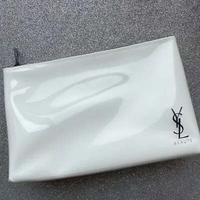 YSL Beauty White Waterproof Makeup Cosmetics Brush Bag / Pouch / Clutch / Case • $37.95