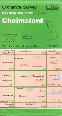 Pathfinder Maps: Chelmsford Sheet 1122 (... By Ordnance Survey Sheet Map Folded • £3.70