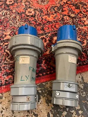 2 X 63amp Single Phase Ceeform Plug Mennekes • £10