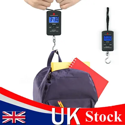 £4.19 • Buy 40KG Digital Travel Portable Handheld Weighing Luggage Scales Suitcase Bag New