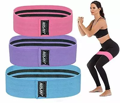 Fabric Resistance Booty Bands Set-3 Hip Circle Bands Workout Exercise By Javson • $14.99