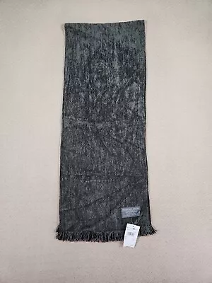 Geoffrey Beene Scarf Mens Acrylic Made In Italy Warm Gray NEW NWT • $9.98