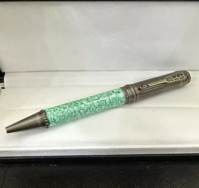 Luxury Patron Of Arts Burgess Series Green Color + Silver Color Ballpoint Pen • $21.12