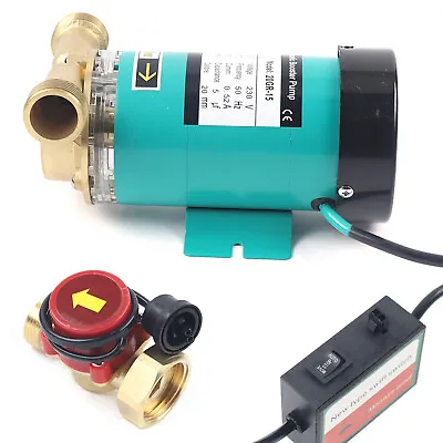 120W Hot Water Booster Mains Pressure Shower Pump Electric Domestic Home Boost • £71