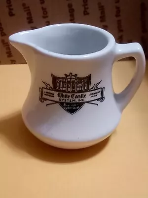 Vintage White Castle Creamer Mayer China • $19.99