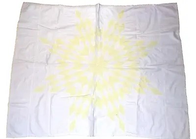 $28 • Buy Vintage Baby Quilt TEXAS LONE STAR Pattern Hand Stitched Piecework Cotton 1940s