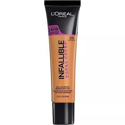 L'Oreal Infallible Total Cover Foundation. Air Light. Full Coverage CHOOSE SHADE • £16.99