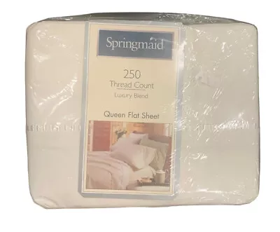 Springmaid Queen Flat Sheet New Vintage USA • $15.84