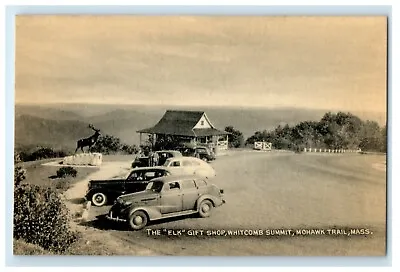 C1940's The Elk Gift Shop Whitcomb Summit Mohawk Trail Massachusetts MA Postcard • $14.98