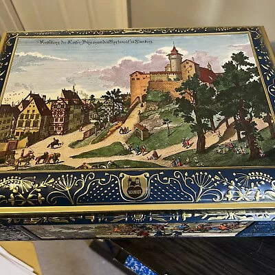 Vintage E. Otto Schmidt Lebkuchen Large Cookie Tin • $15