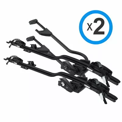 Thule TWIN BLACK Proride 598002 Aluminium Roof Mount Bike Rack Upto 20kgs  • $798