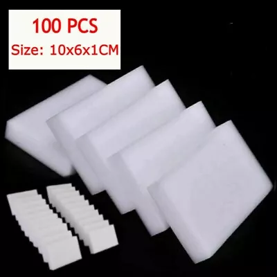 100PCS Melamine Foam Magic Cleaning Sponge Home Kitchen Dish Cookware Eraser • $13.99