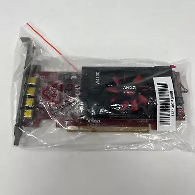 AMD FirePro W4100 2GB GDDR5 Mini DisplayPort X 4 PCI E Graphics Card Quad Port • $21.95