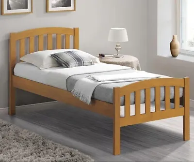 Lyon Oak Wooden Kids Bed Single • £189.99