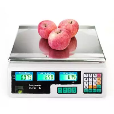 Digital Deli Meat Computing Retail Price Scale 88LB Fruit Produce Weighing • $31.99