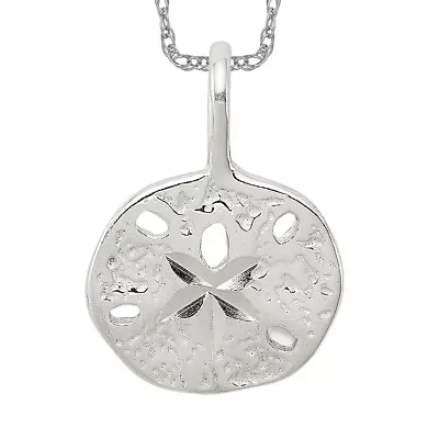 925 Sterling Silver Sand Dollar Sea Star Starfish Necklace Charm Pendant • $67