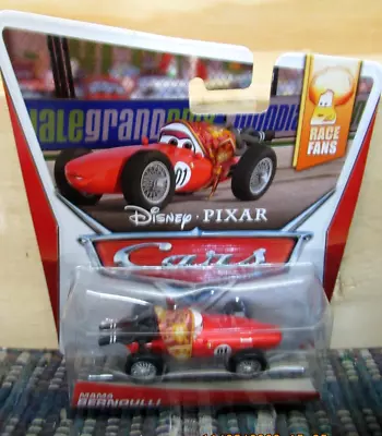 Disney   Pixar Cars Mama Bernoulli  Race Fans  #8 Of 9 Piece Set   Mint On Card • $10.99