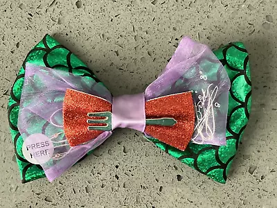 Disney Parks Light Up The Little Mermaid Ariel Minnie Bow Hair Clip Accessory • $13.88